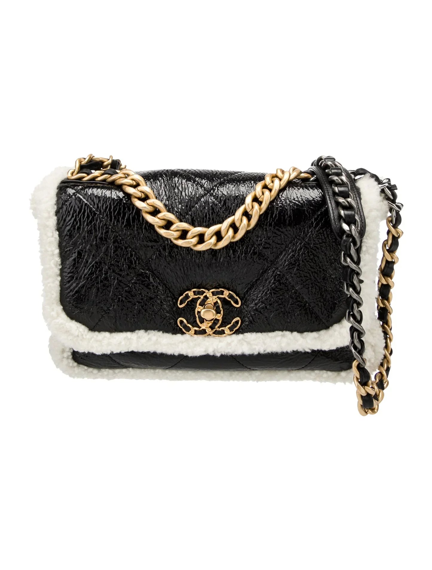 Chanel 2021 SHEARLING 19 Flap Bag - Rovelle Bags