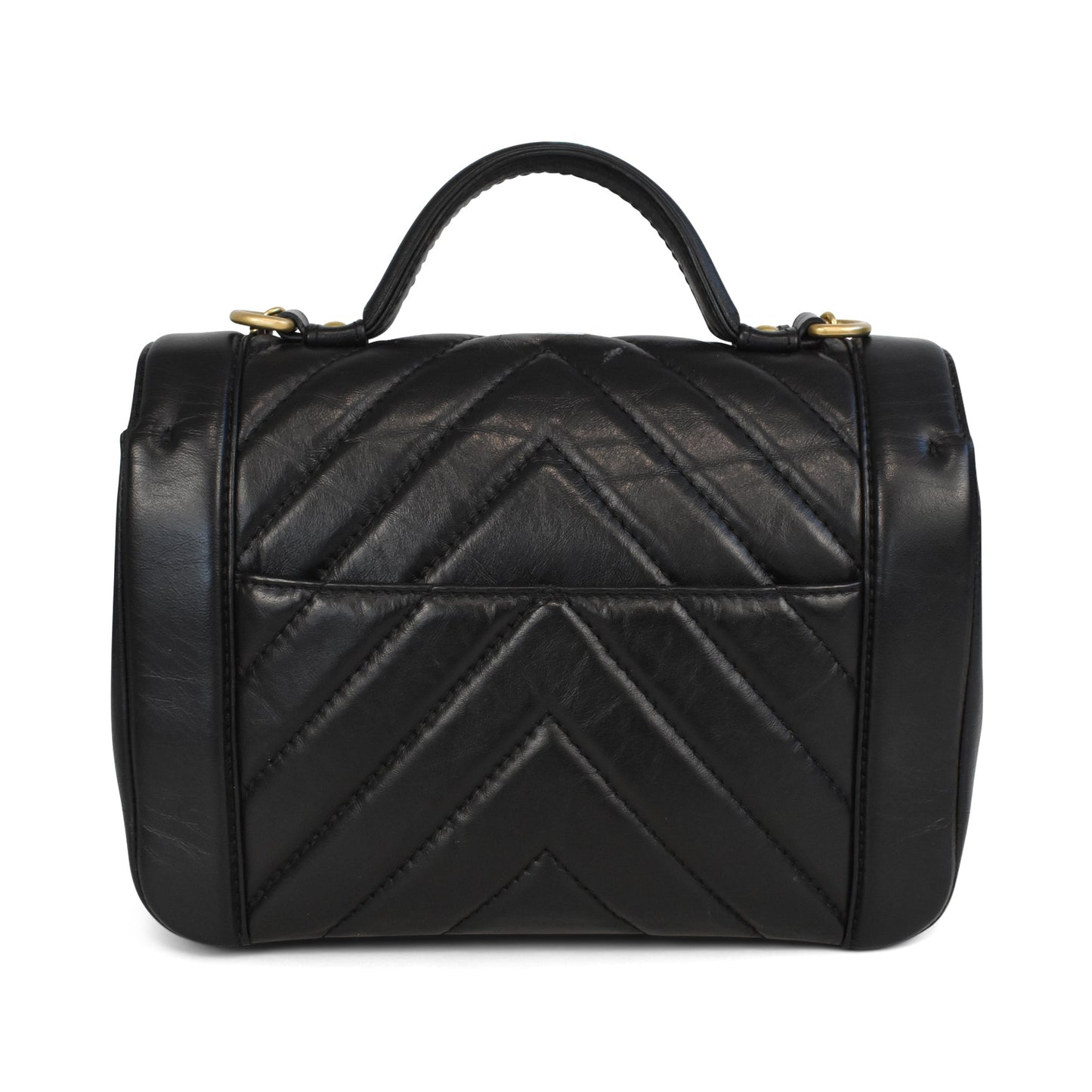 Chanel 'Chevron Top Handle' Flap Flap Bag - Rovelle Bags