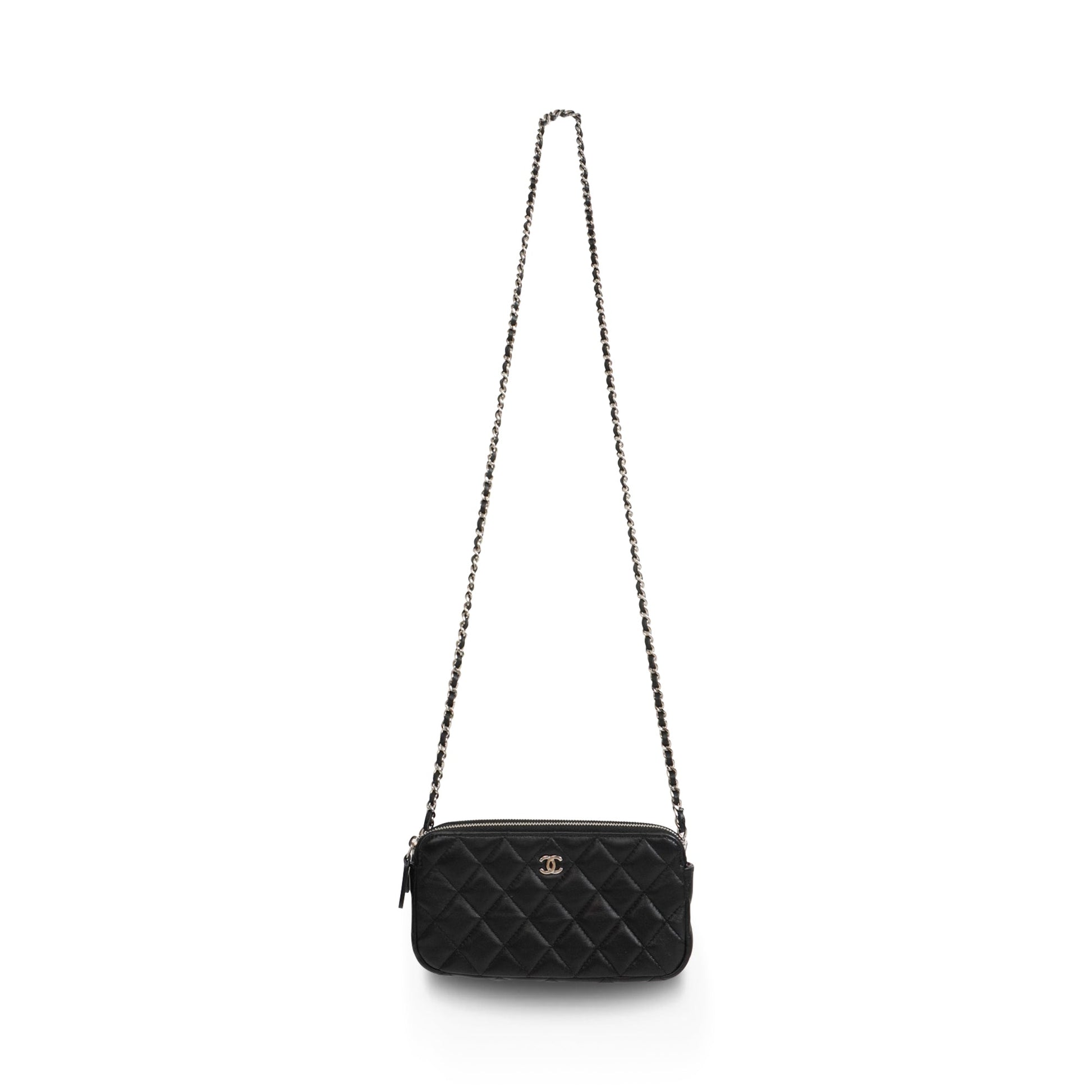Chanel Double Zip Clutch Clutch Bag - Rovelle Bags
