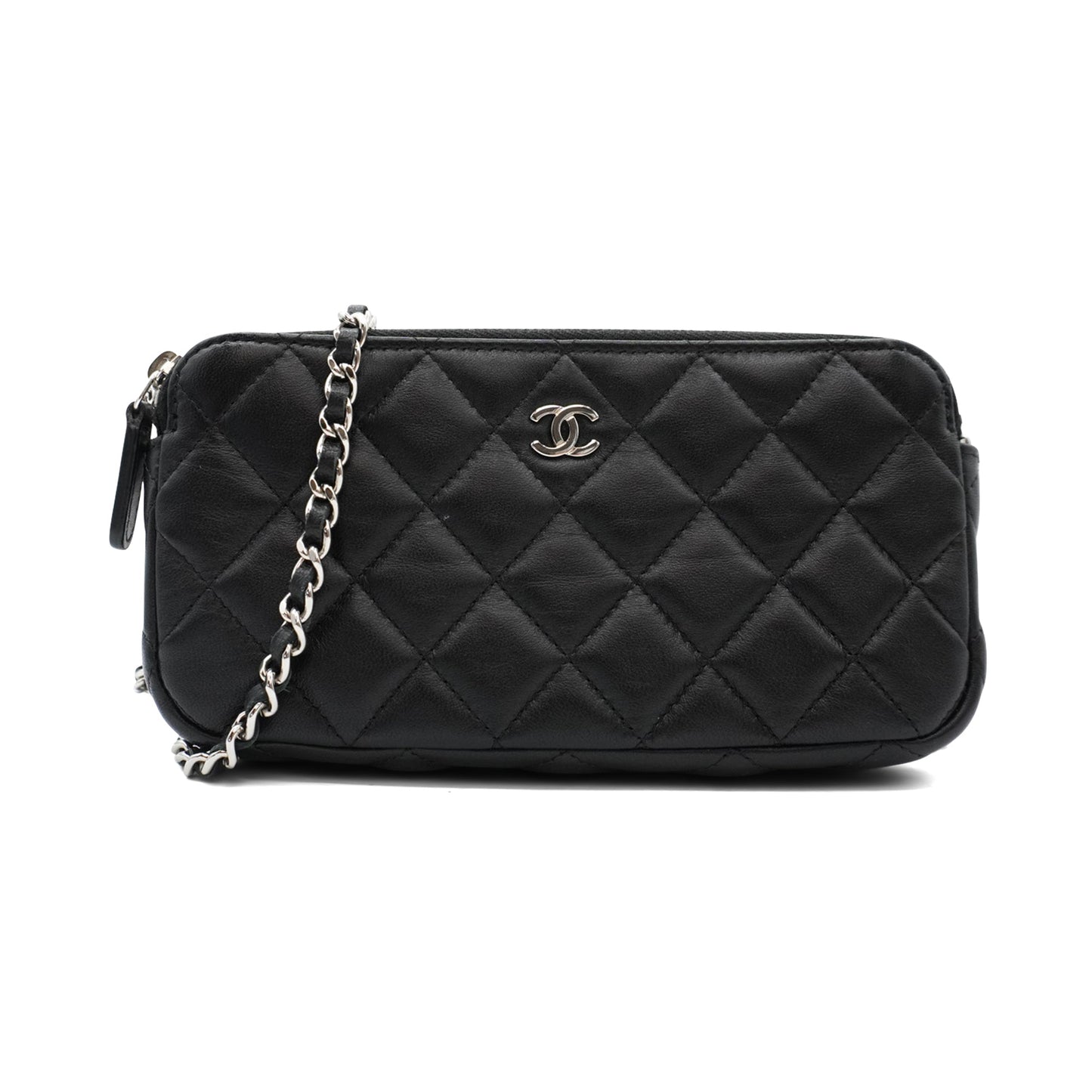 Chanel Double Zip Clutch Clutch Bag - Rovelle Bags