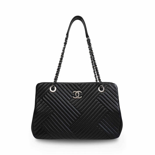 Chanel 'CC Crossing' Shopping Tote Tote Bag - Rovelle Bags
