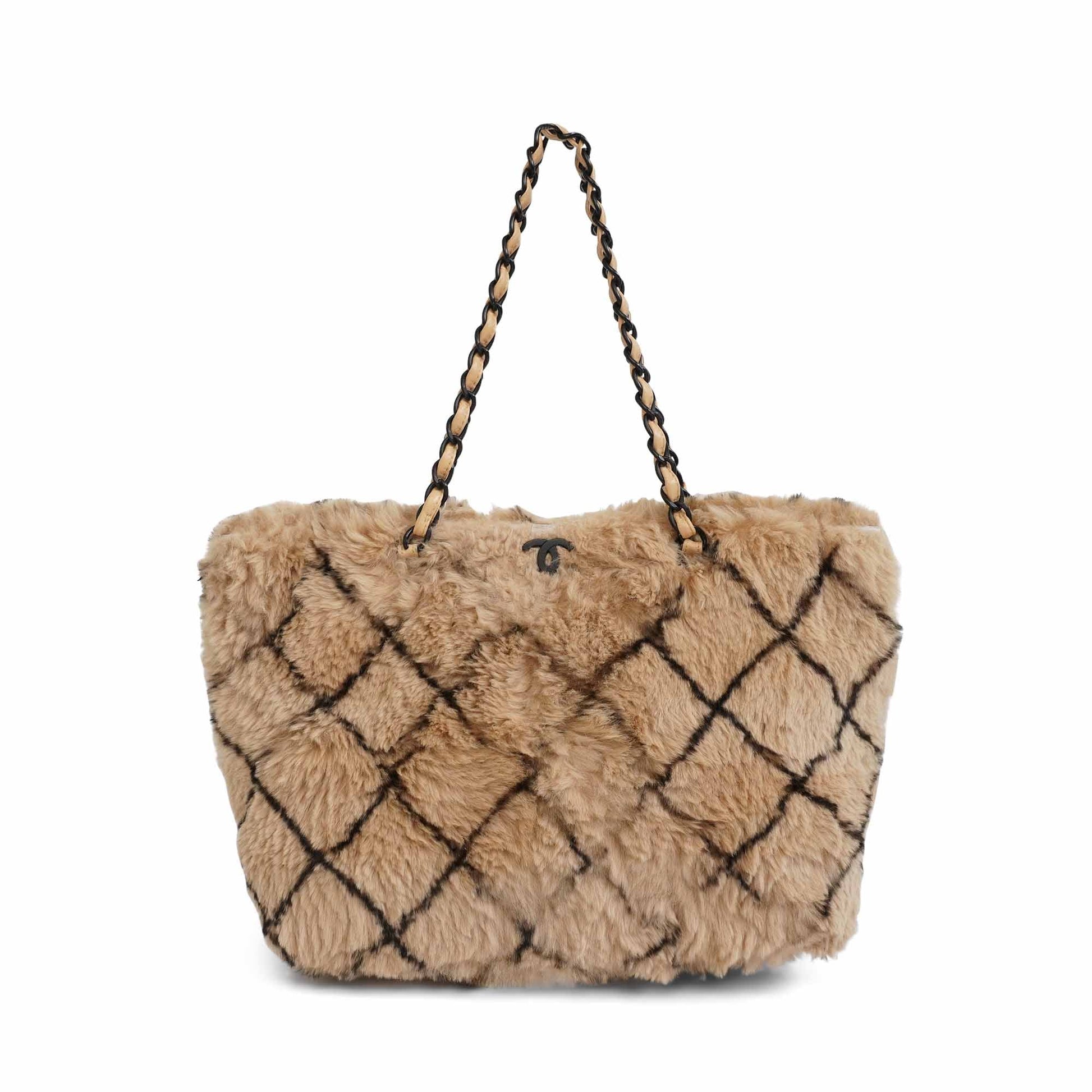 Chanel Rabbit Fur Tote Tote Bag - Rovelle Bags