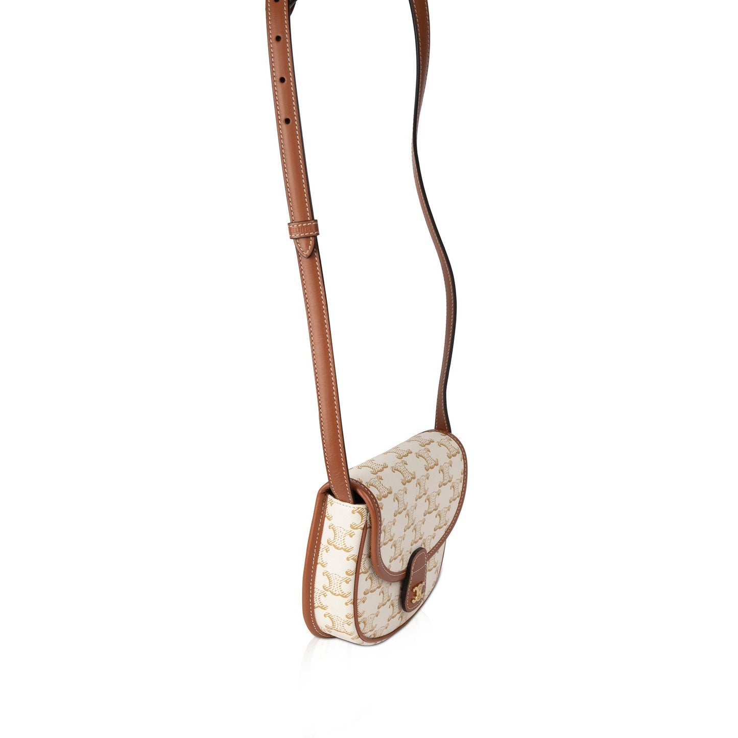 Celine 2021 Triomphe Canvas Mini Besace Crossbody Bag