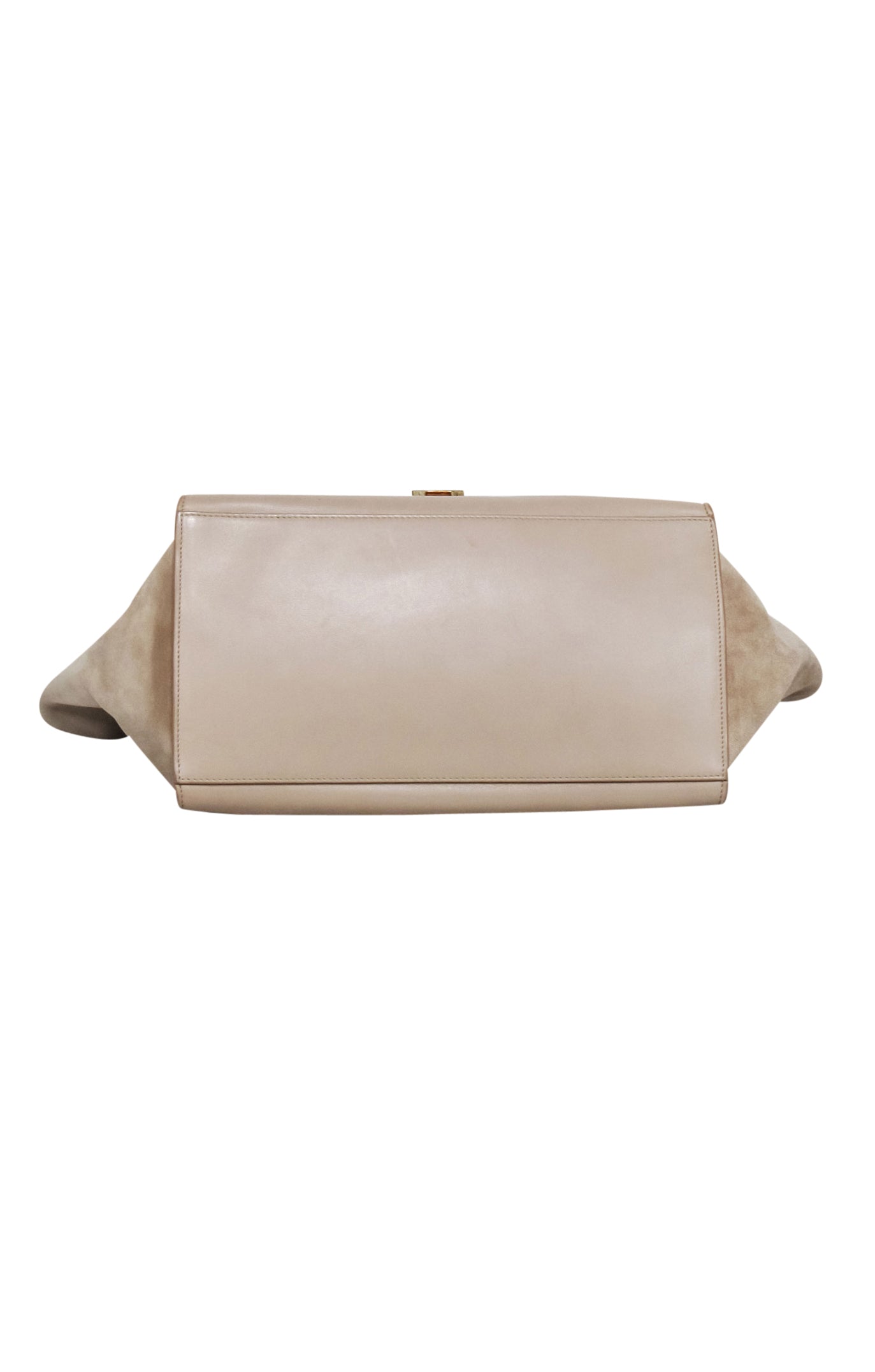 Luxury CELINE - Beige & Black Large Trapeze Tote Bag