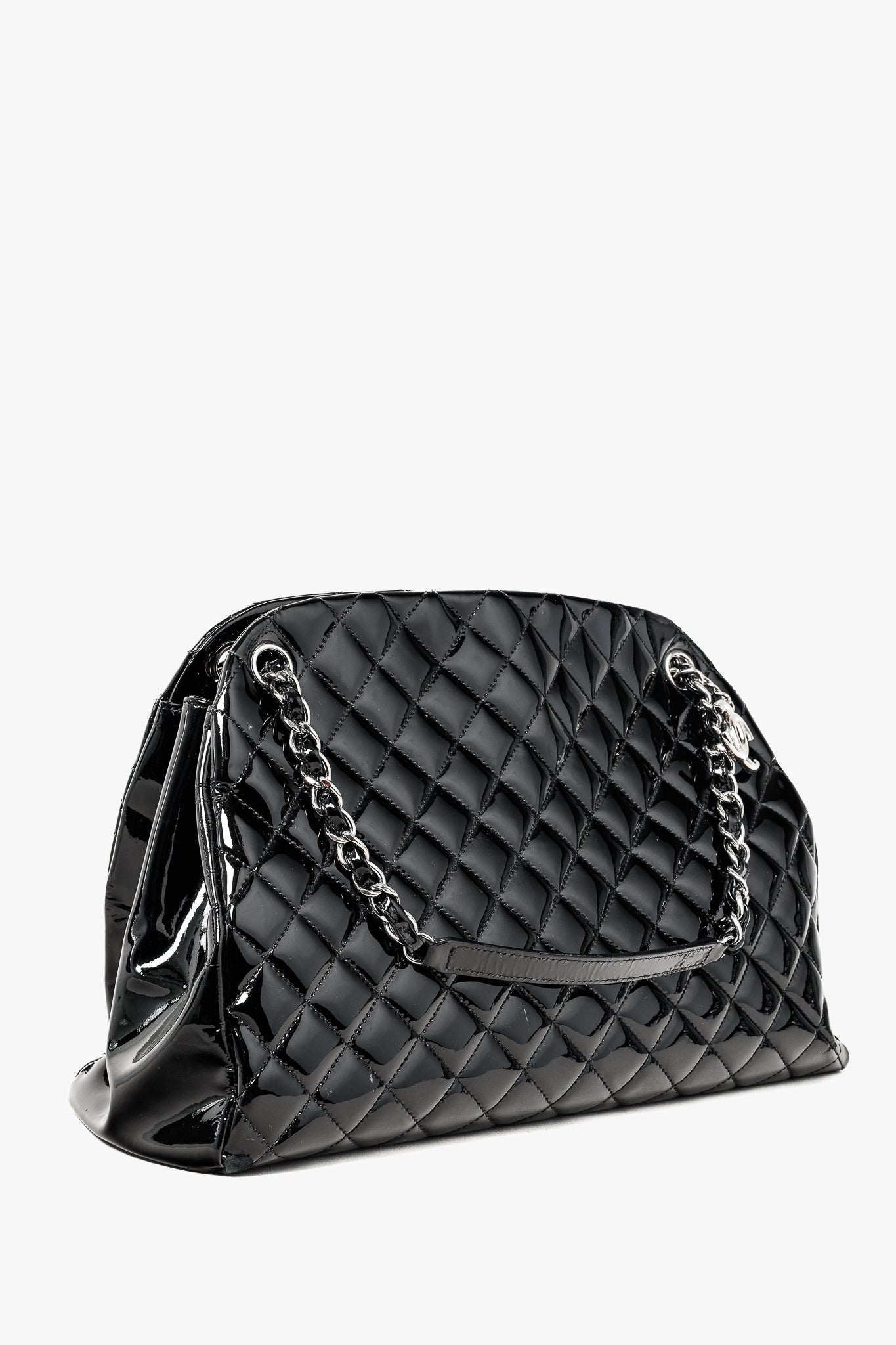 Chanel Just Mademoiselle Large Black Quilted Handbag - Rovelle Bags