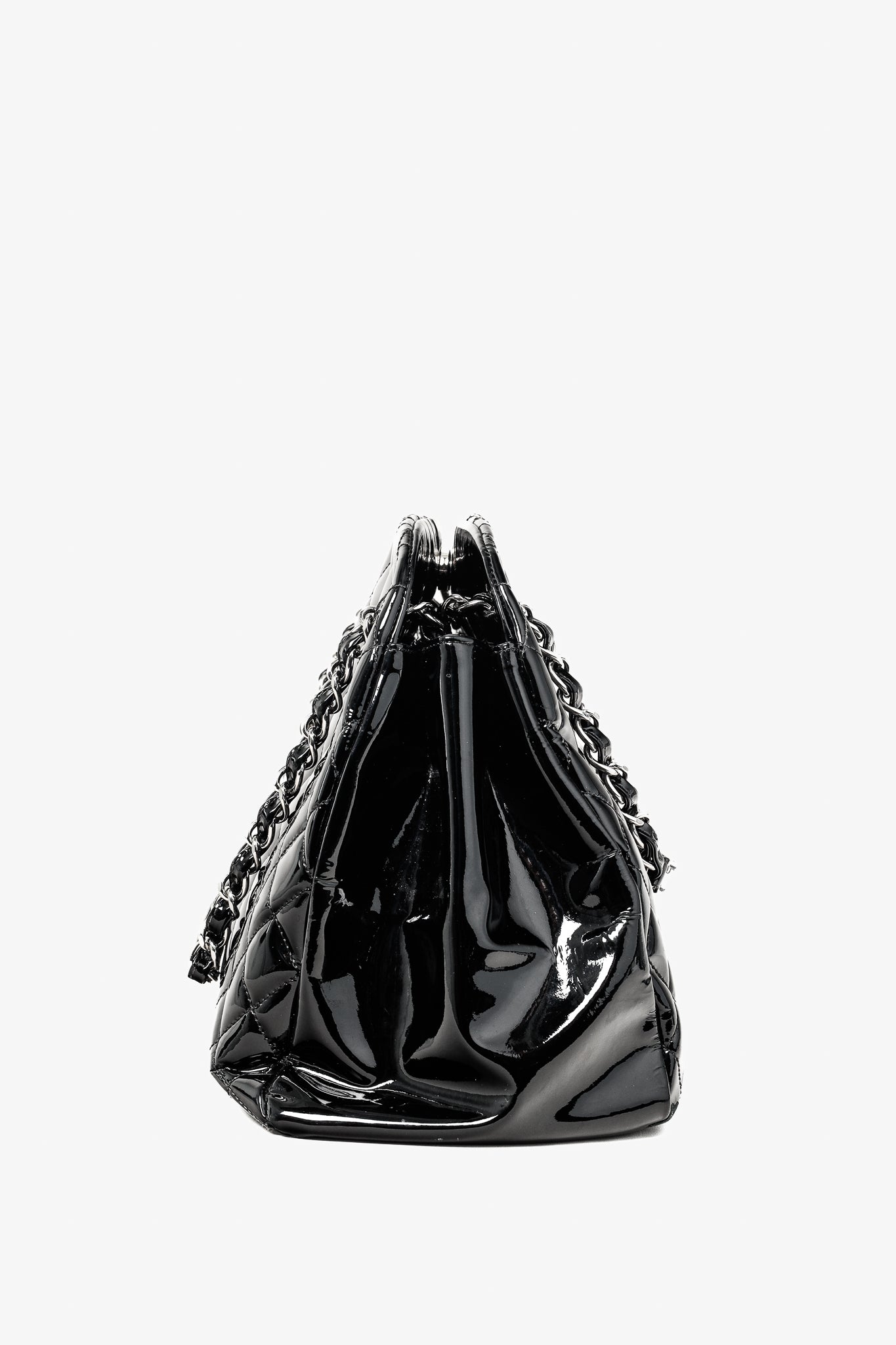 Chanel Just Mademoiselle Large Black Quilted Handbag - Rovelle Bags