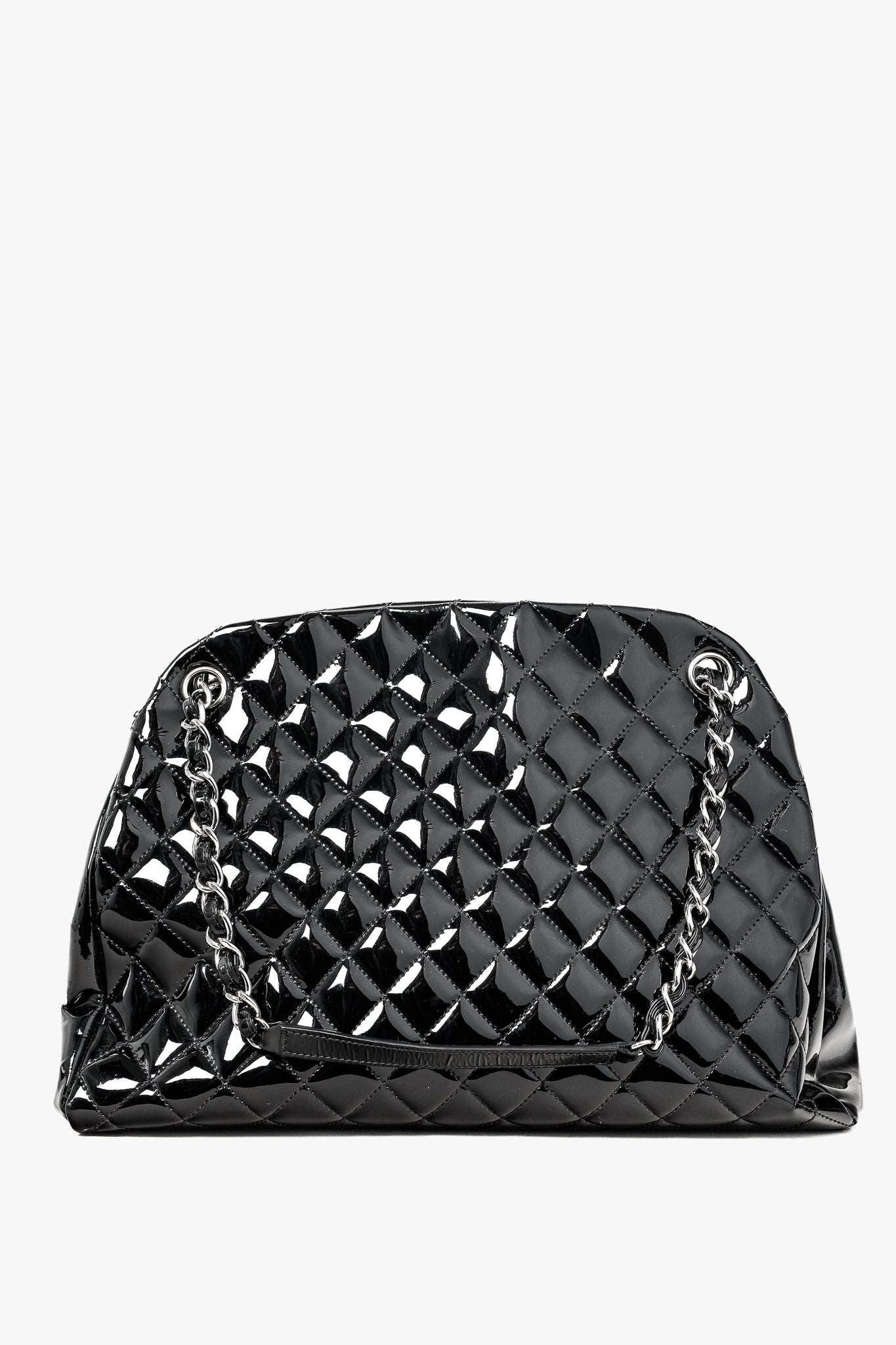 Chanel Just Mademoiselle Large Black Quilted Handbag - Rovelle Bags