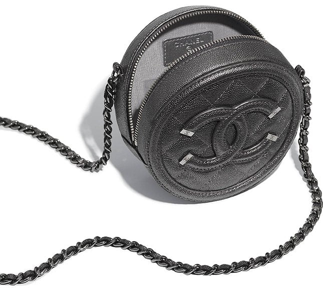 Chanel CC CAVIAR LEATHER Clutch Bag - Rovelle Bags