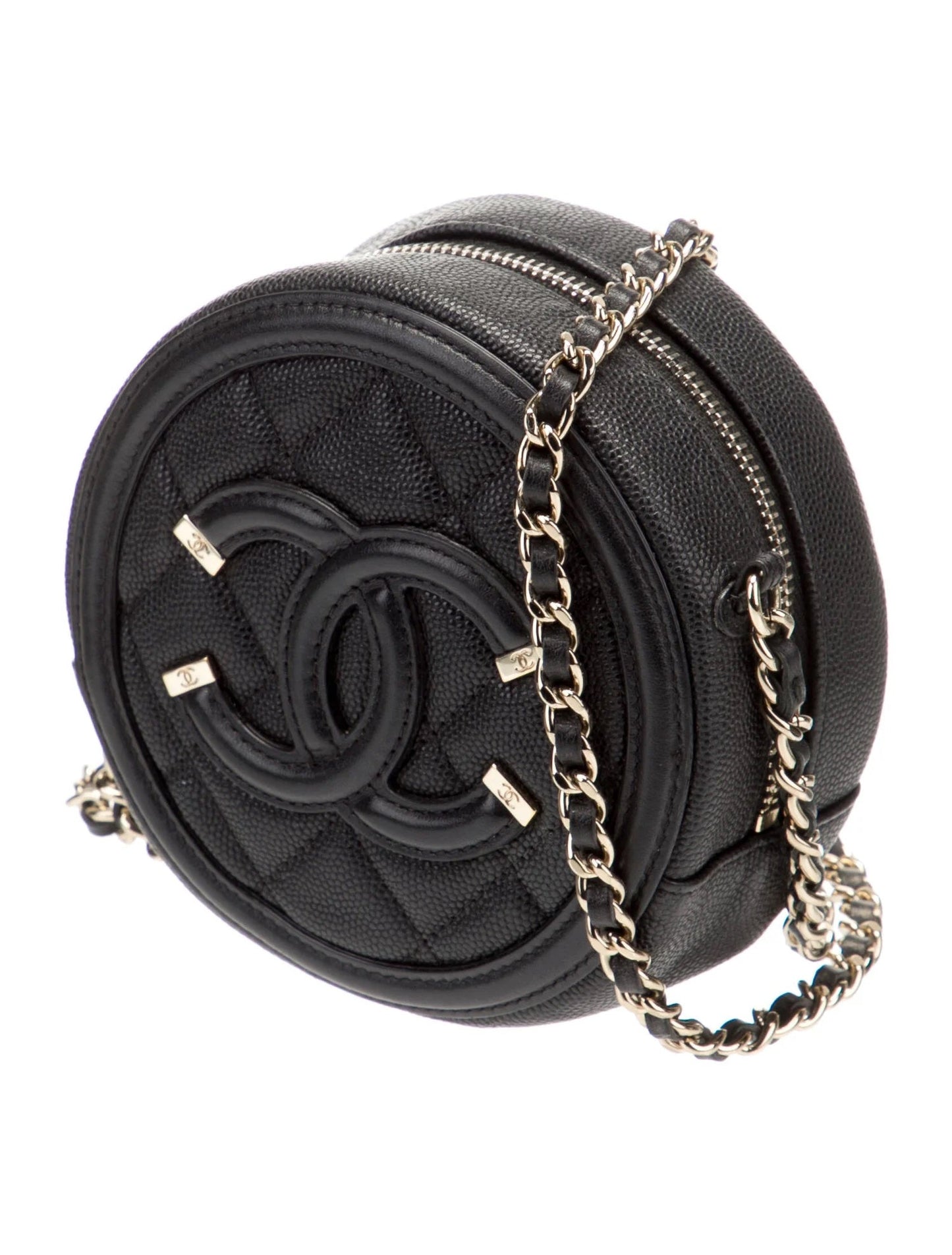 Chanel CC CAVIAR LEATHER Clutch Bag - Rovelle Bags