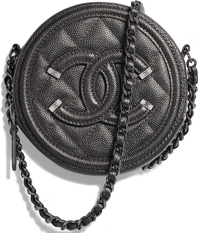 Chanel CC CAVIAR LEATHER Clutch Bag - Rovelle Bags