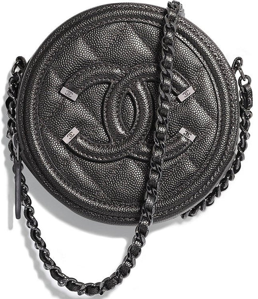 Chanel CC CAVIAR LEATHER Clutch Bag - Rovelle Bags