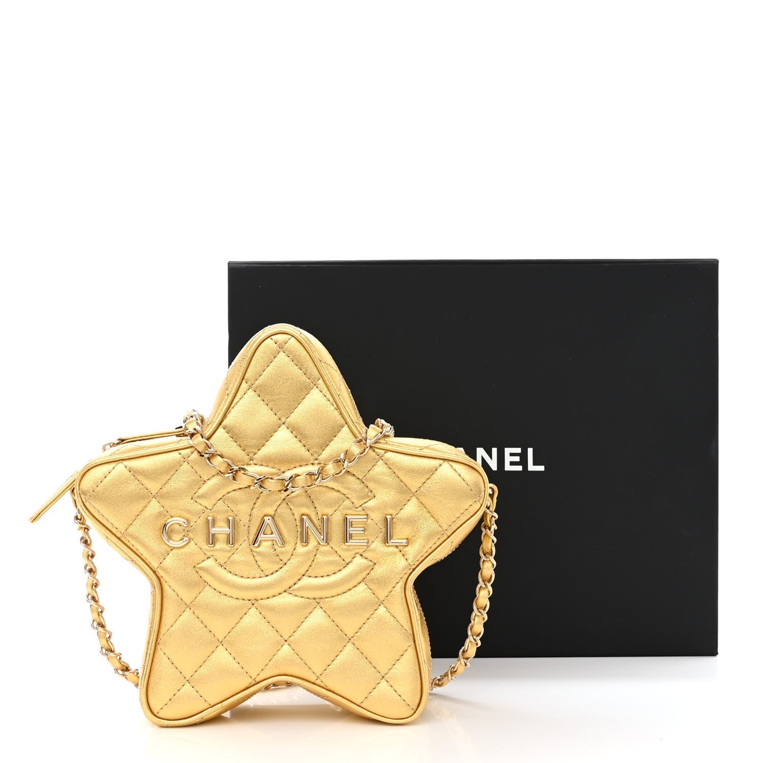 Chanel CC METALLIC LAMBSKIN Handbag - Rovelle Bags