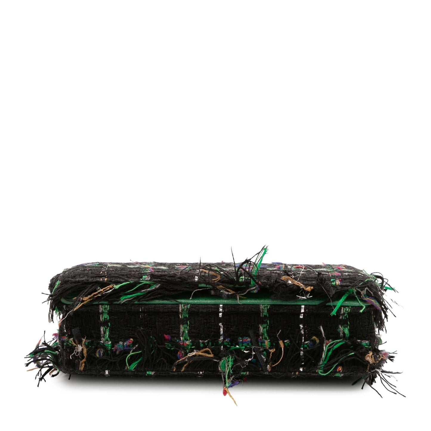 Chanel CC Quilted Boucle Tweed Robot Charm Wallet On Chain