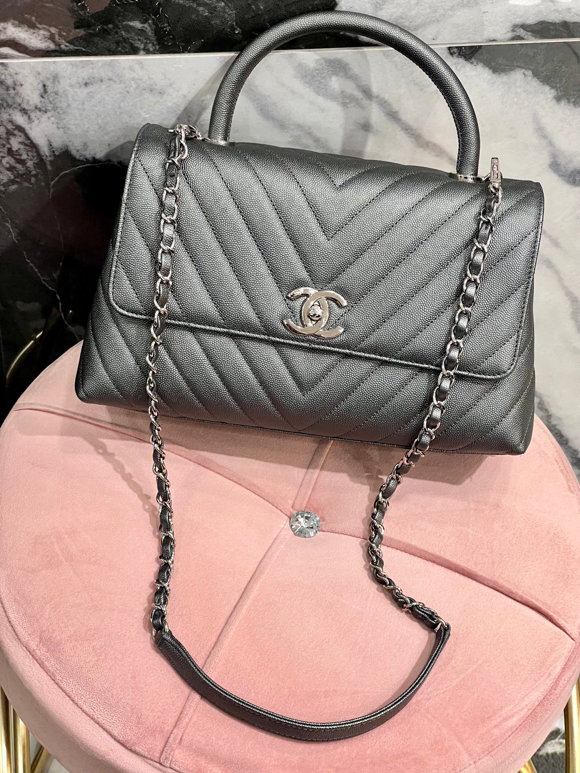 Chanel Coco Handle Handbag - Rovelle Bags