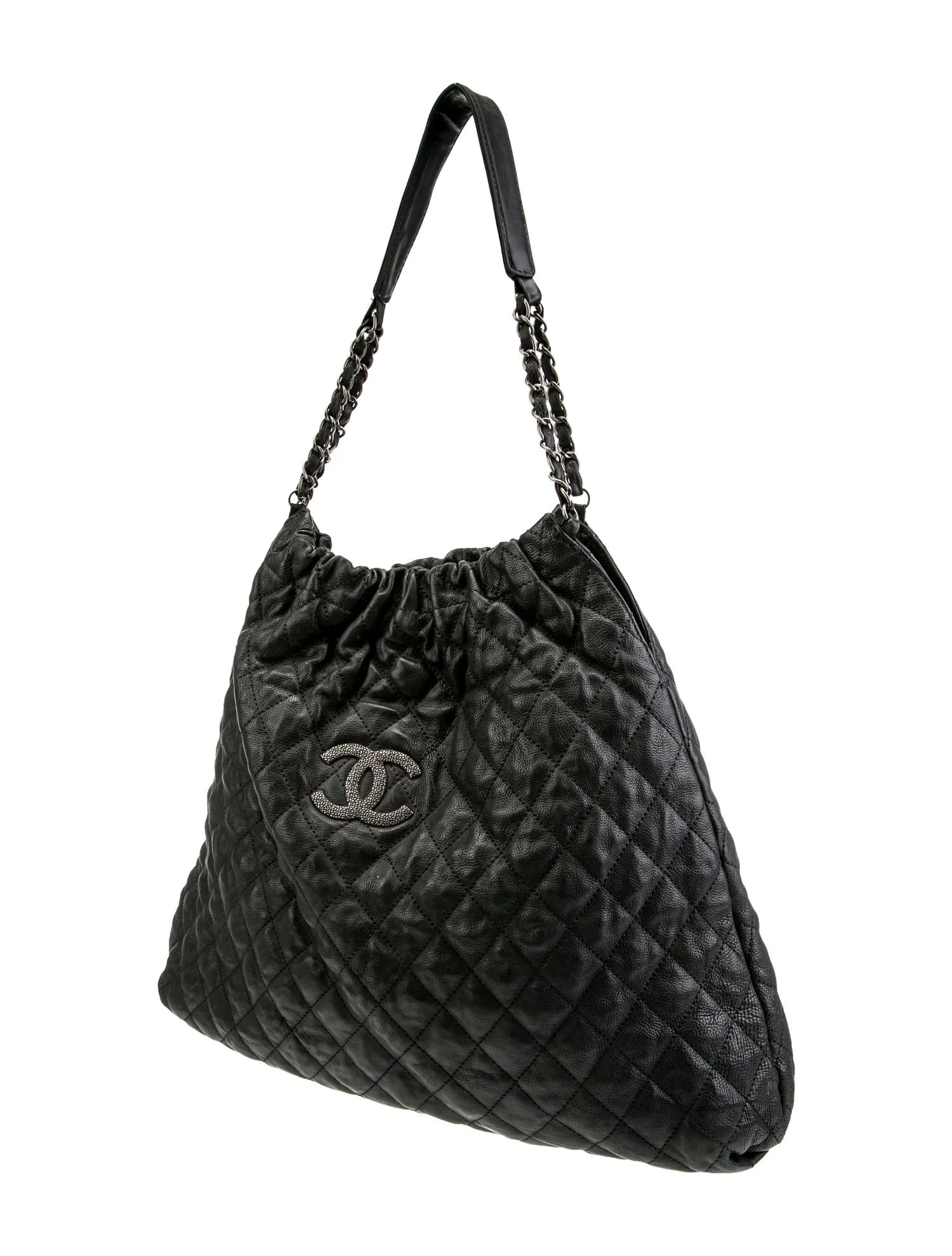 Chanel GLAZED CAVIAR LEATHER Shoulder Bag - Rovelle Bags