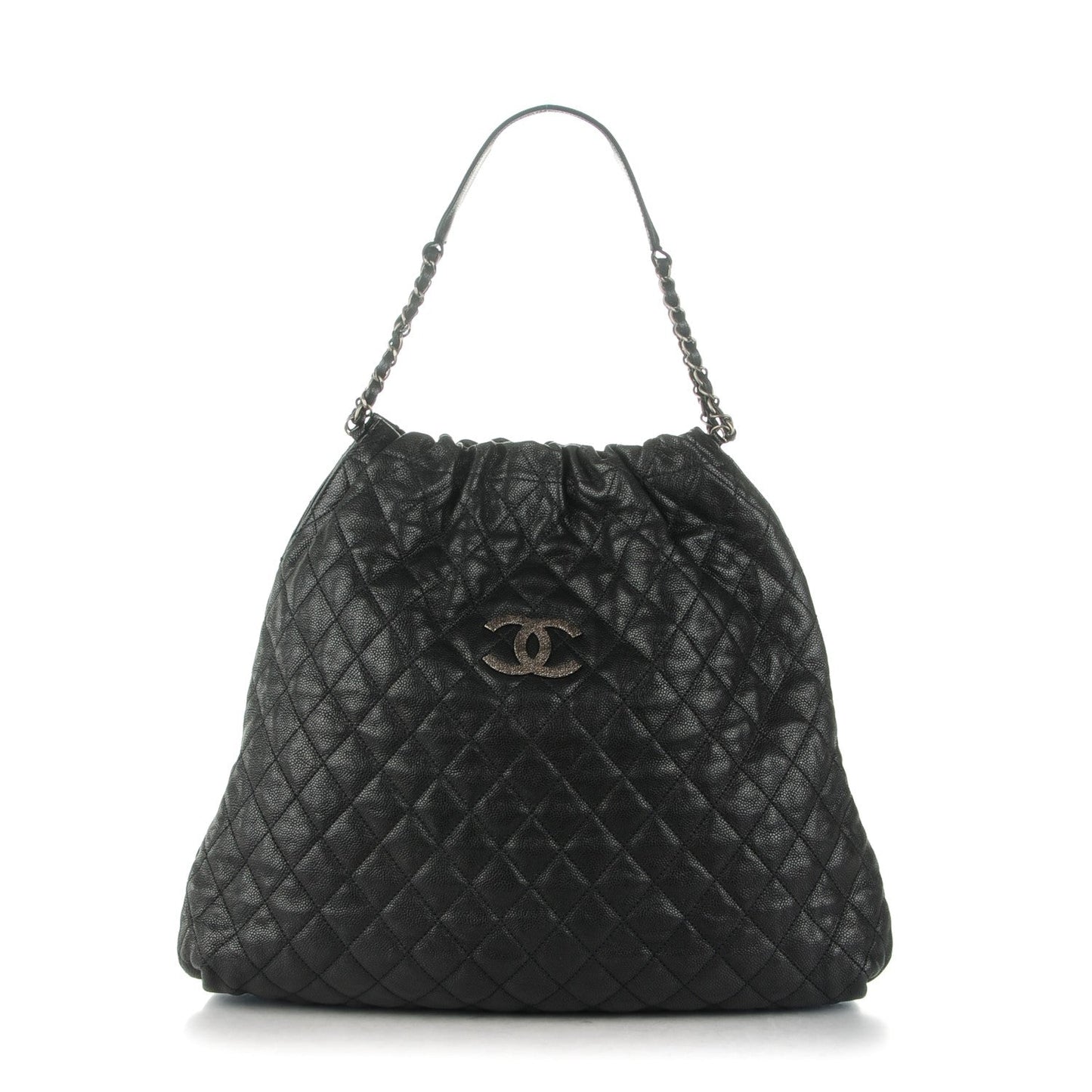 Chanel GLAZED CAVIAR LEATHER Shoulder Bag - Rovelle Bags