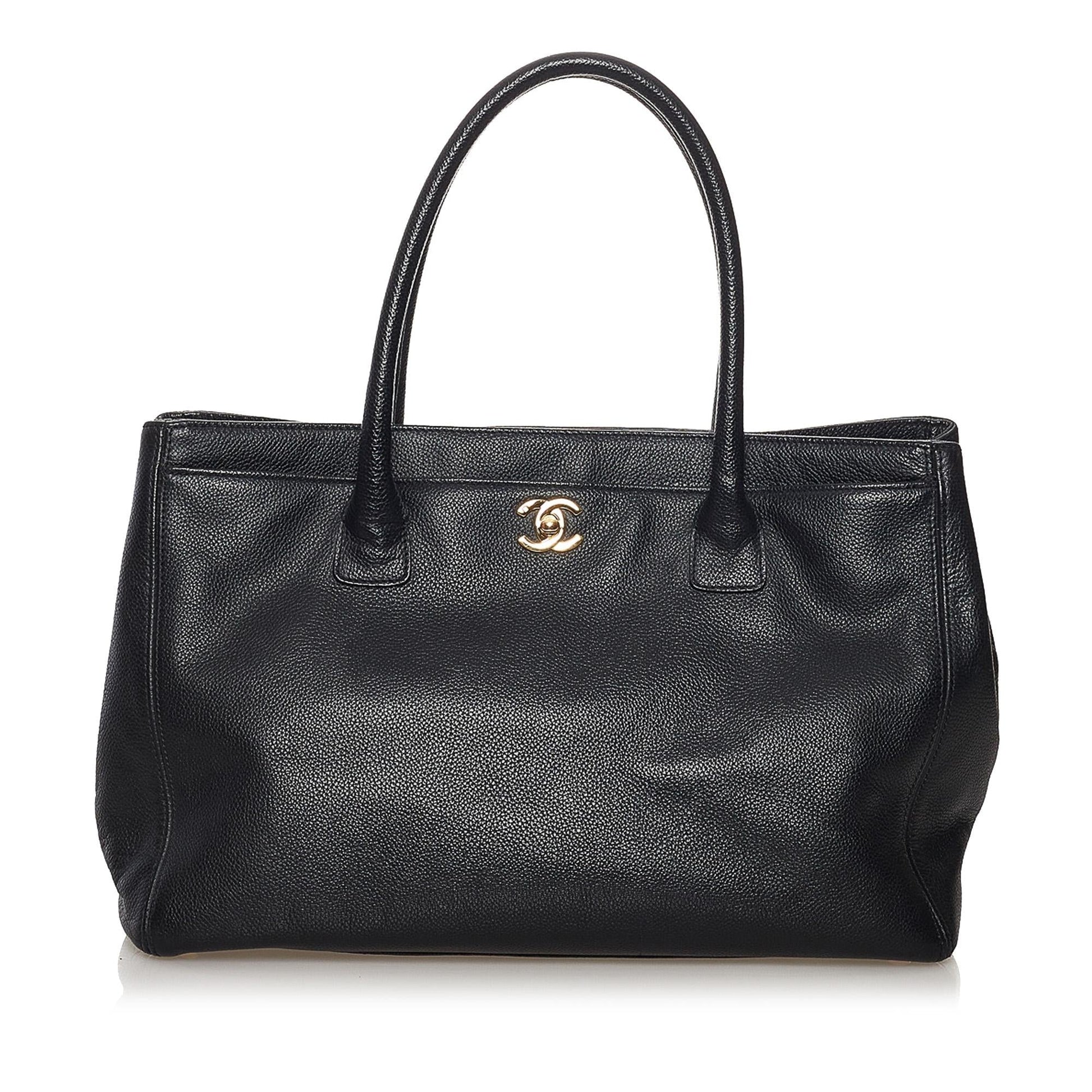 Chanel Executive Cerf Leather Tote Tote Bag - Rovelle Bags