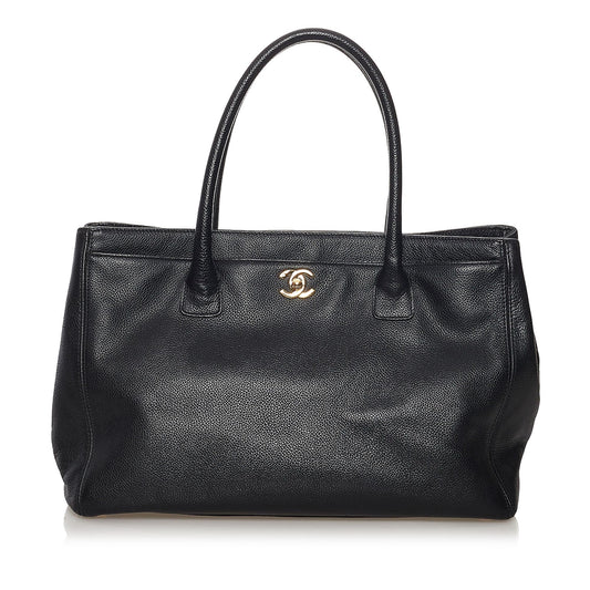 Chanel Executive Cerf Leather Tote Tote Bag - Rovelle Bags