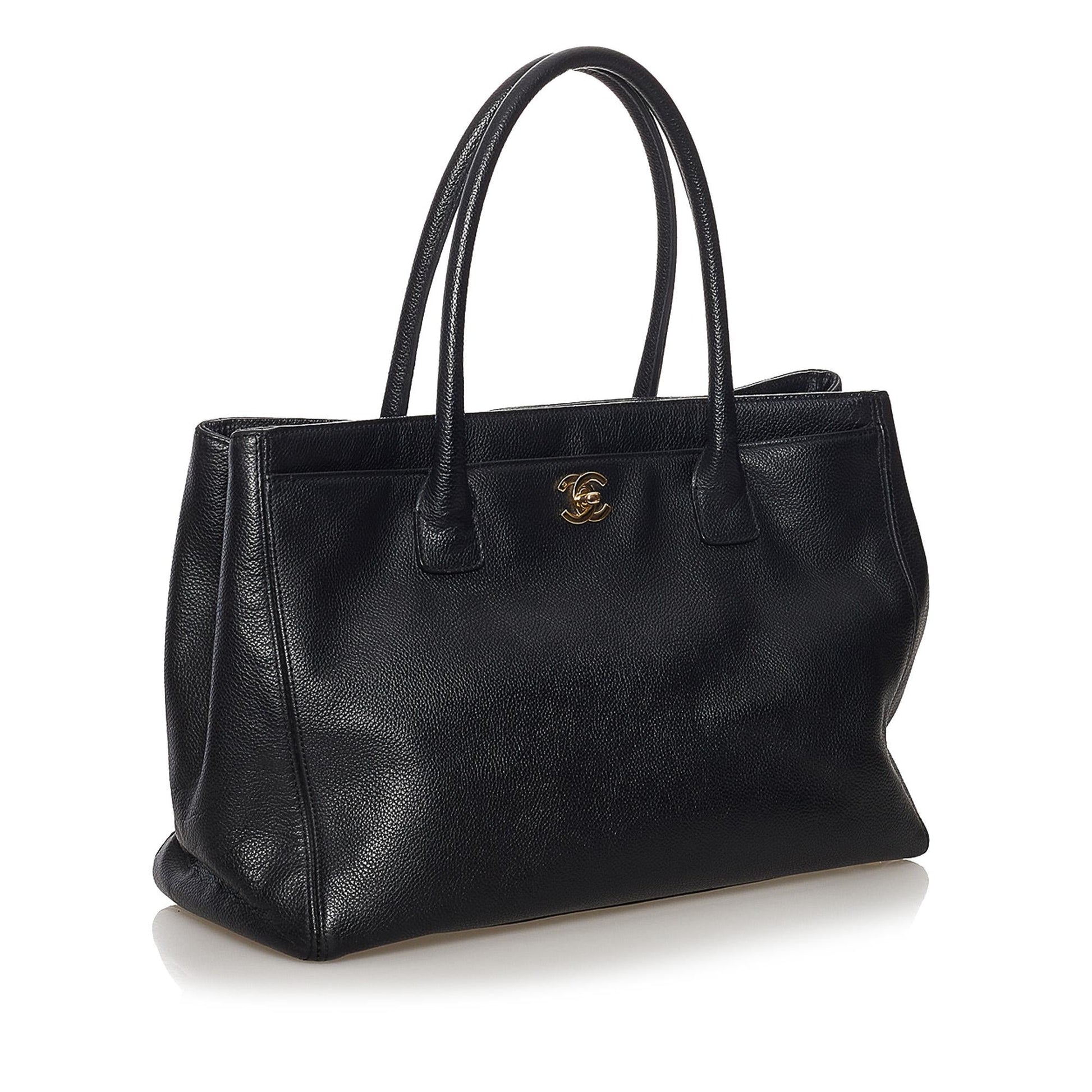 Chanel Executive Cerf Leather Tote Tote Bag - Rovelle Bags