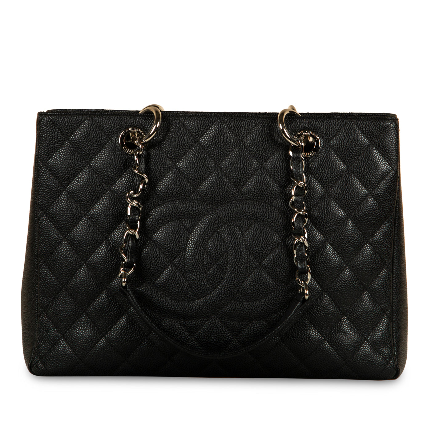 Chanel Timeless Caviar Black Tote Bag Style 24