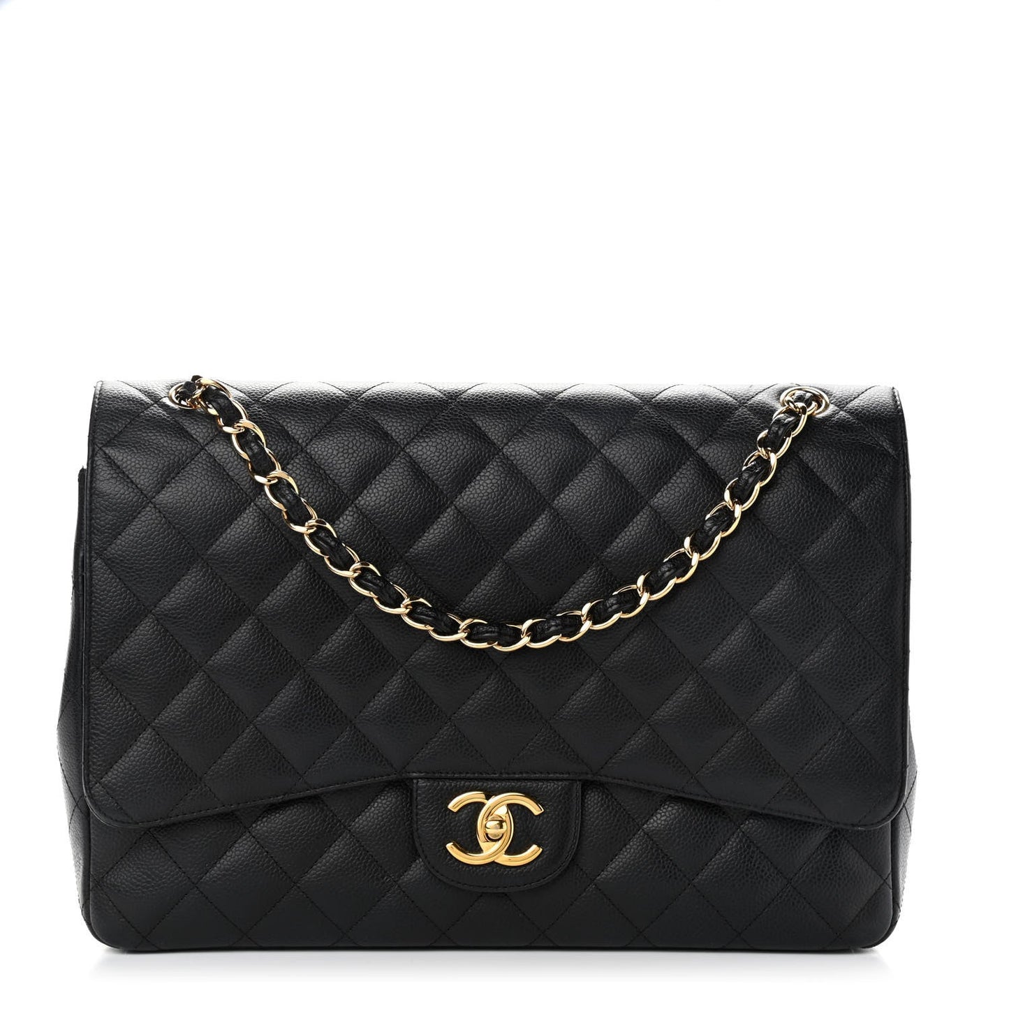 Chanel CAVIAR QUILTED JUMBO DOUBLE FLAP Flap Bag - Rovelle Bags