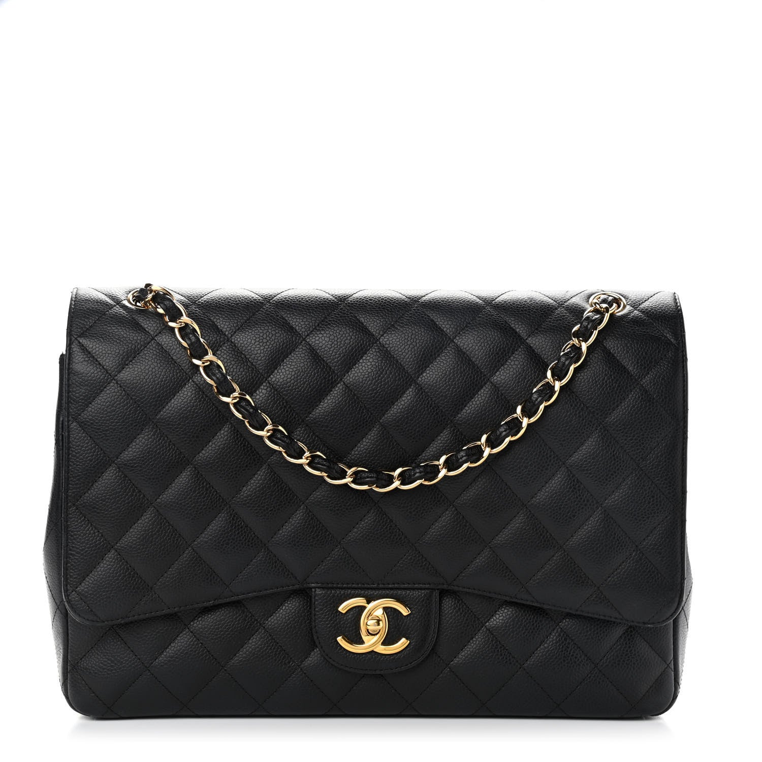 Chanel CAVIAR QUILTED JUMBO DOUBLE FLAP Flap Bag - Rovelle Bags