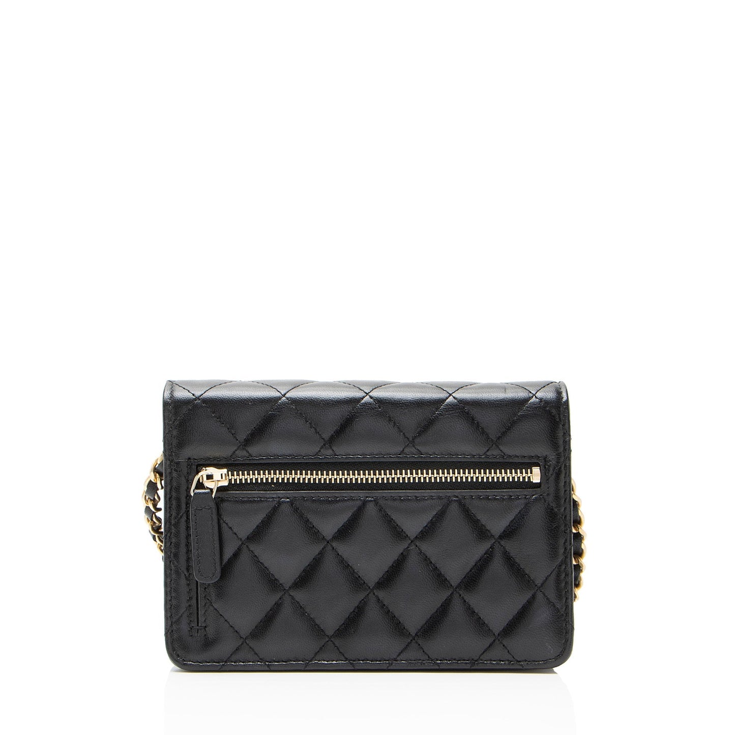 Chanel Lambskin Romance Mini Wallet on Chain
