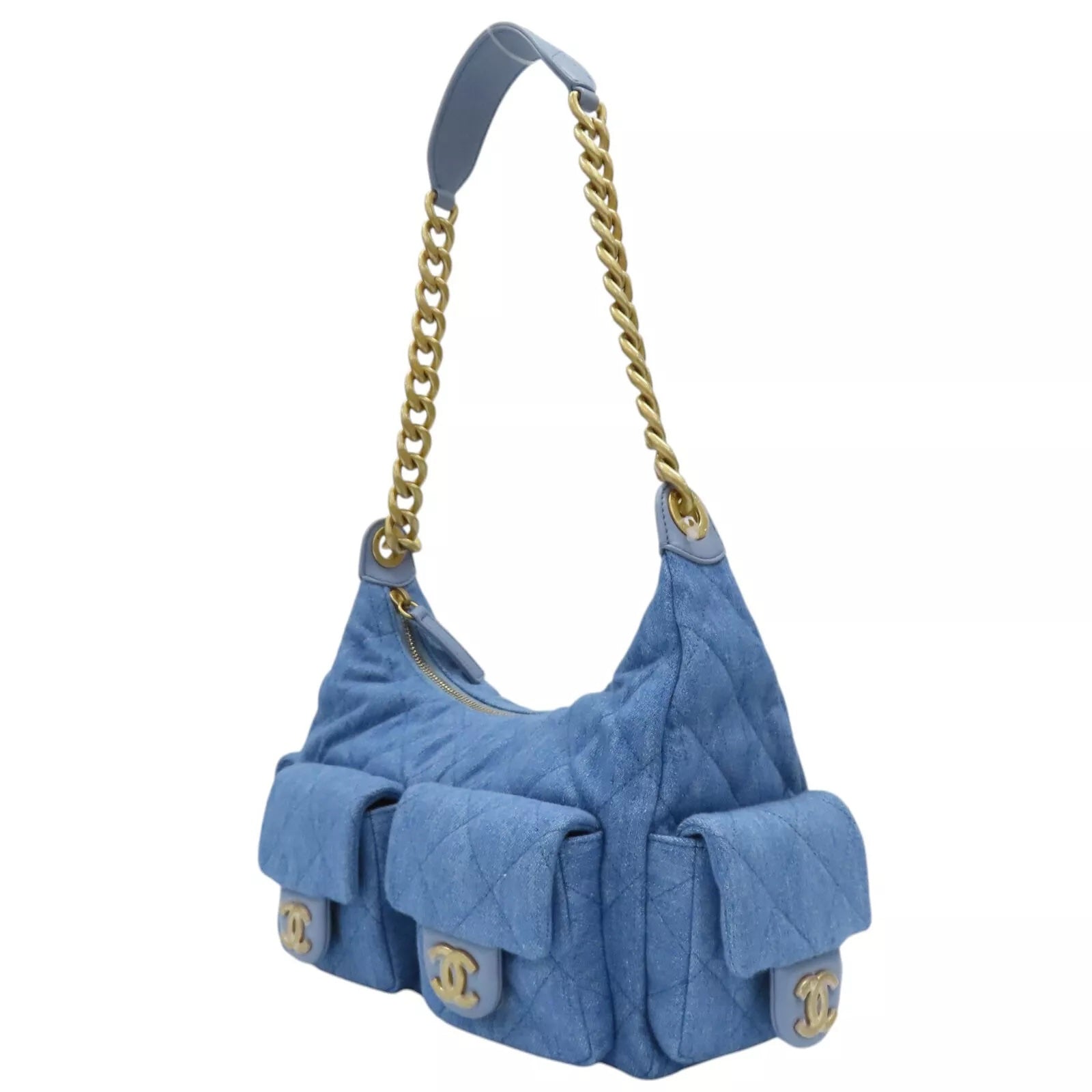 Chanel CARGO QUILTED WASHED Hobo Bag - Rovelle Bags