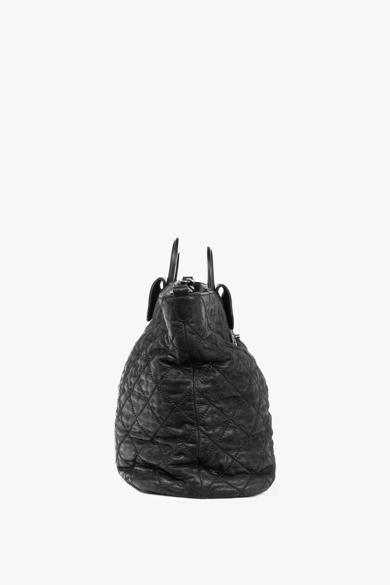 Chanel In-The-Mix Black Large Iridescent Calfskin Tote Bag - Rovelle Bags