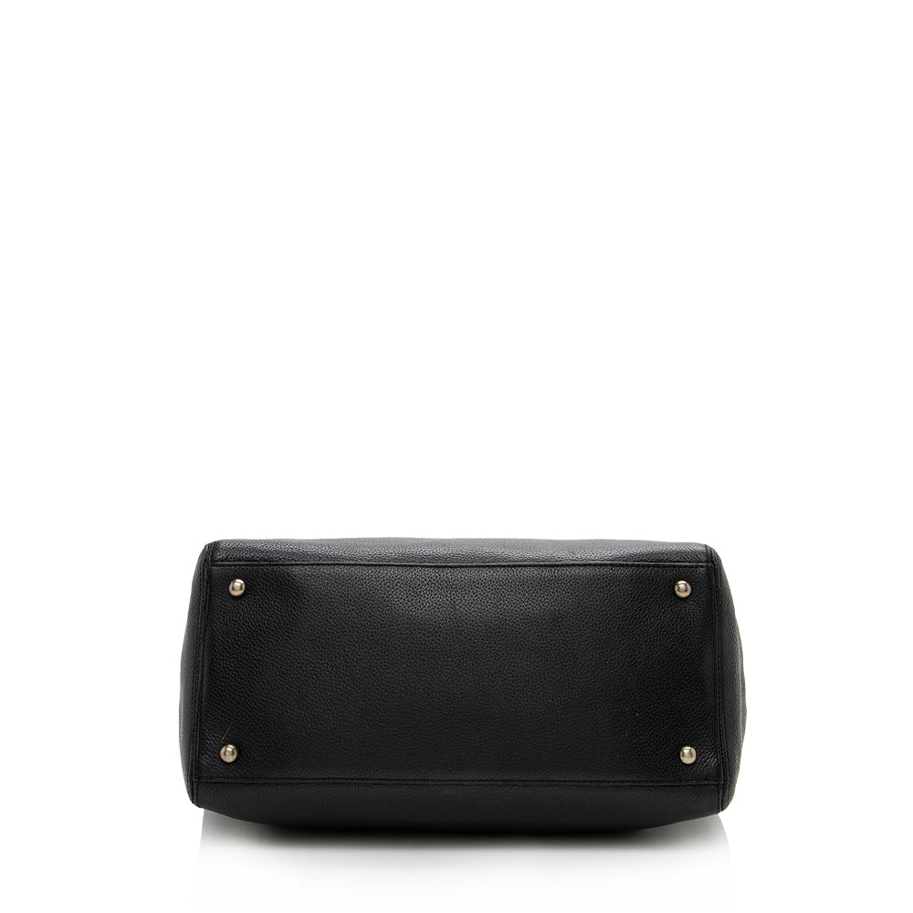 Chanel Leather Cerf Classic Executive Tall Tote Bag - Rovelle Bags