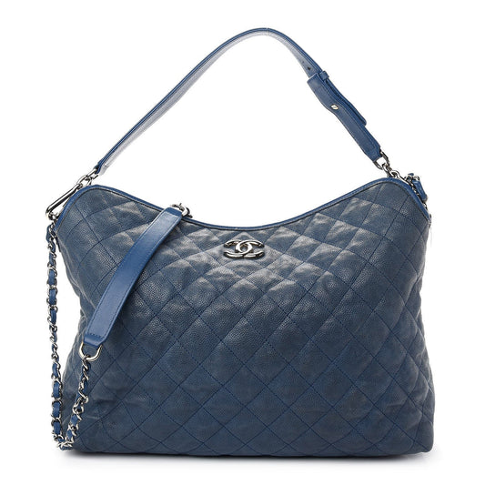 Chanel CAVIAR QUILTED FRENCH Hobo Bag - Rovelle Bags