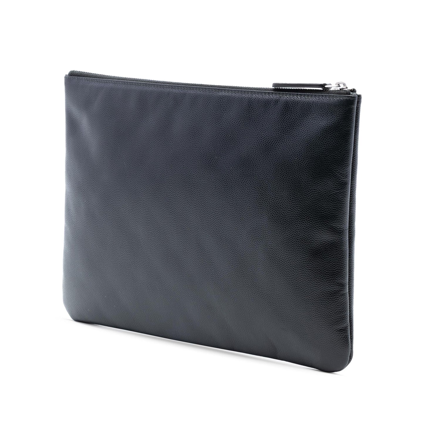 Chanel Medium Caviar Deauville Studded O Case Clutch