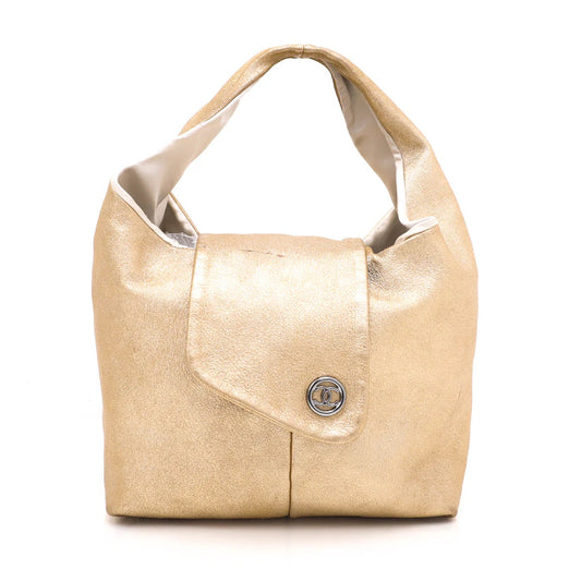 Chanel CC METALLIC GOLD Hobo Bag - Rovelle Bags