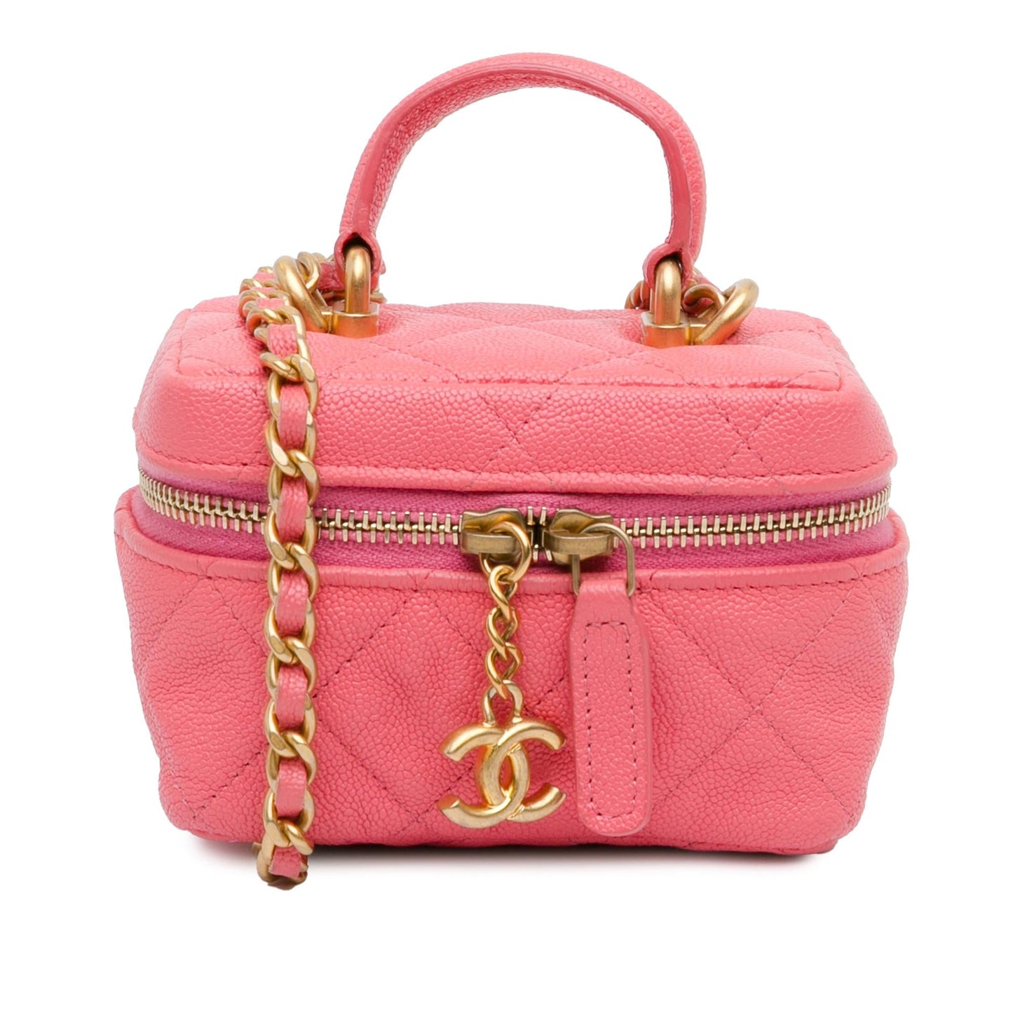 Chanel Micro Caviar Chain Vanity Bag