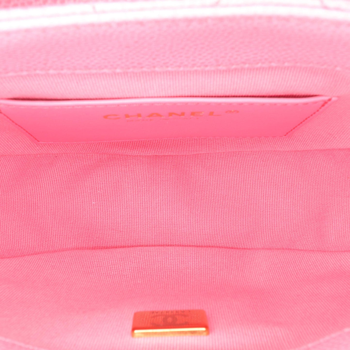 Chanel Mini CC Quilted Caviar Messenger Flap