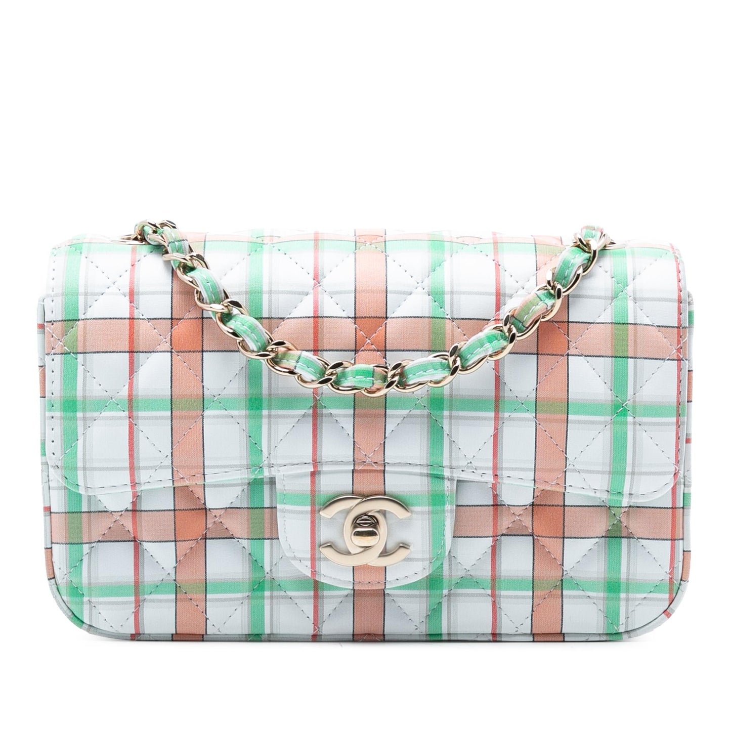 Chanel Mini Rectangular Classic Printed Calfskin Single Flap