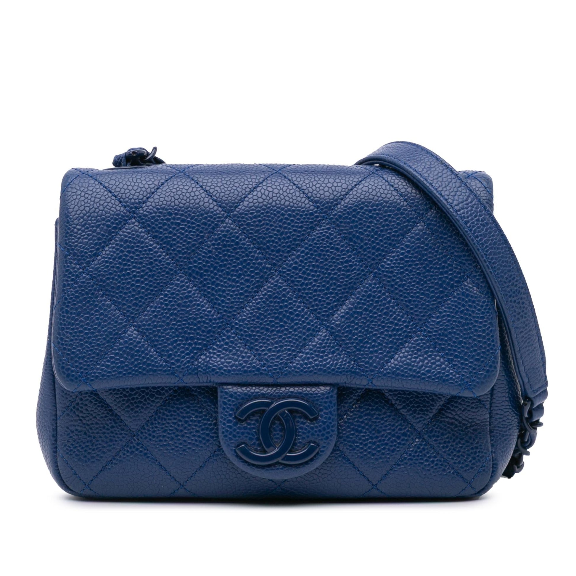 Chanel Square Caviar Incognito Crossbody Bag - Rovelle Bags