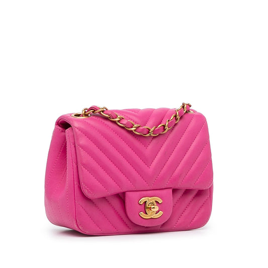Chanel Square Classic Chevron Crossbody Bag - Rovelle Bags
