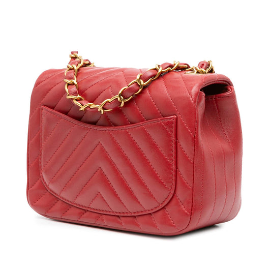 Chanel Square Classic Chevron Crossbody Bag - Rovelle Bags