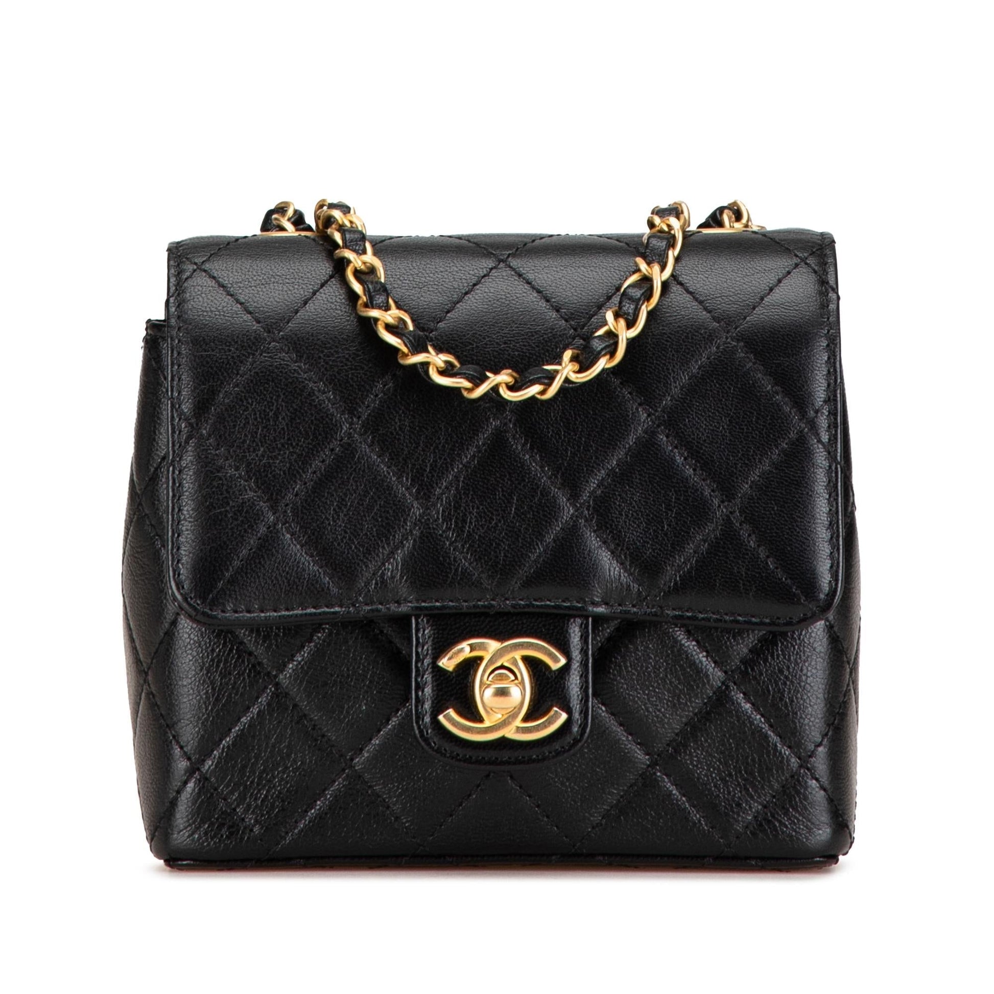 Chanel Square Classic Goatskin Crossbody Bag - Rovelle Bags