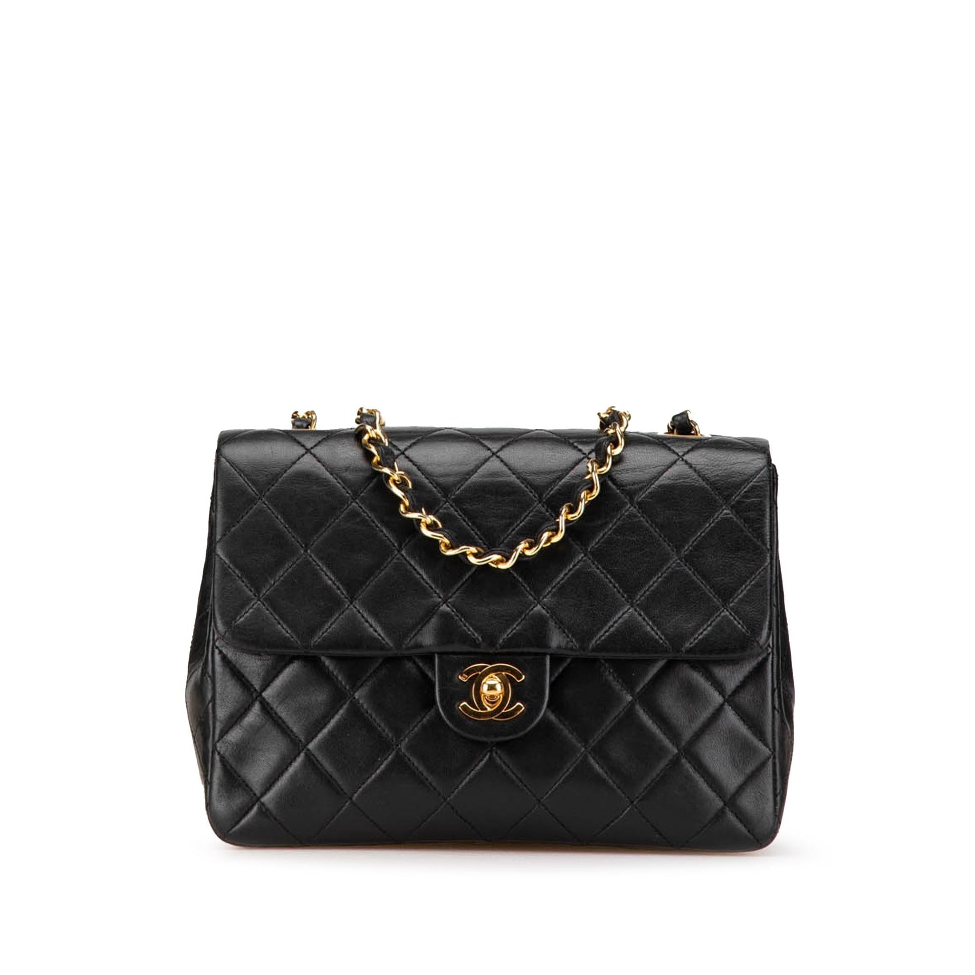 Chanel Square Classic Lambskin Crossbody Bag - Rovelle Bags