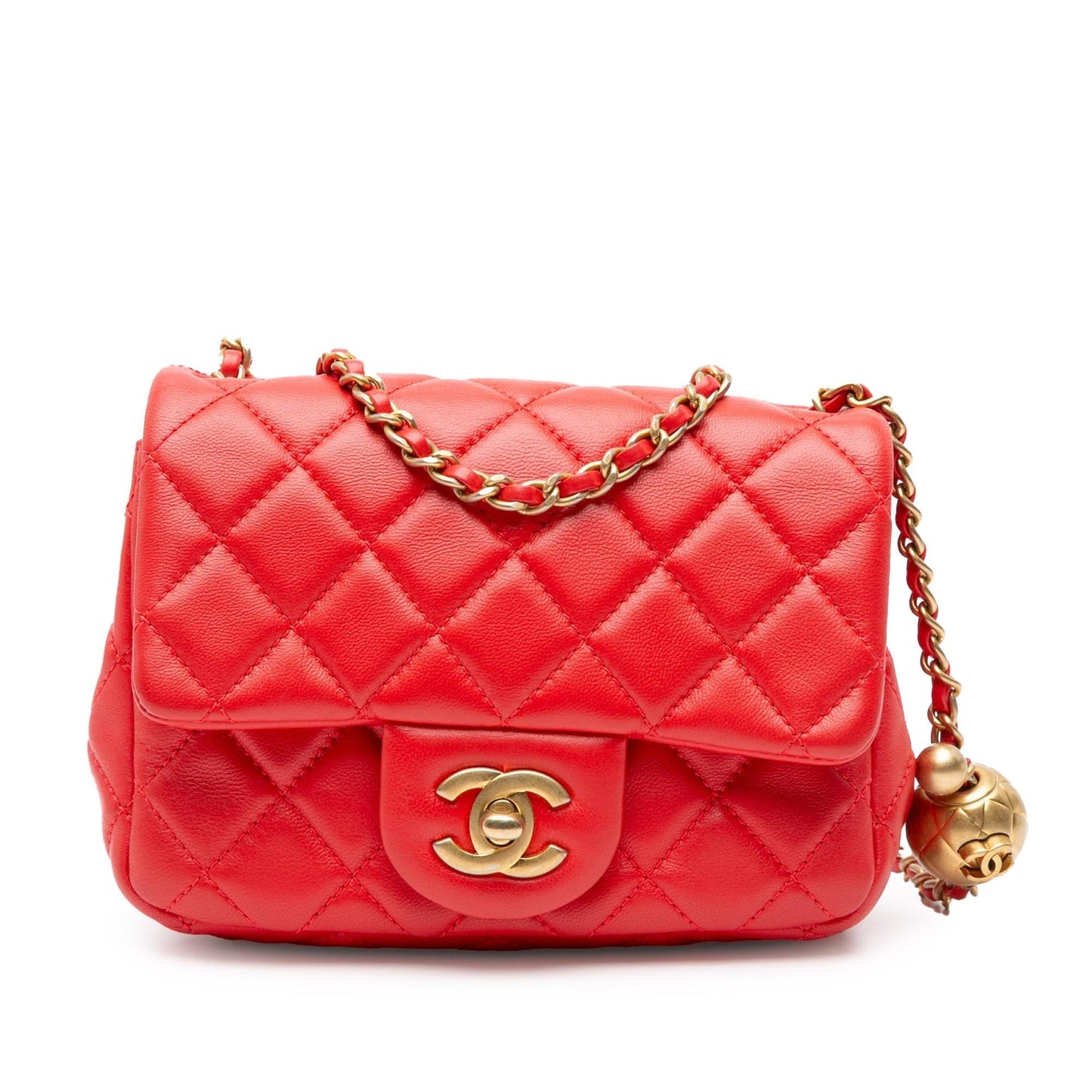 Chanel Square Classic Lambskin Crossbody Bag - Rovelle Bags