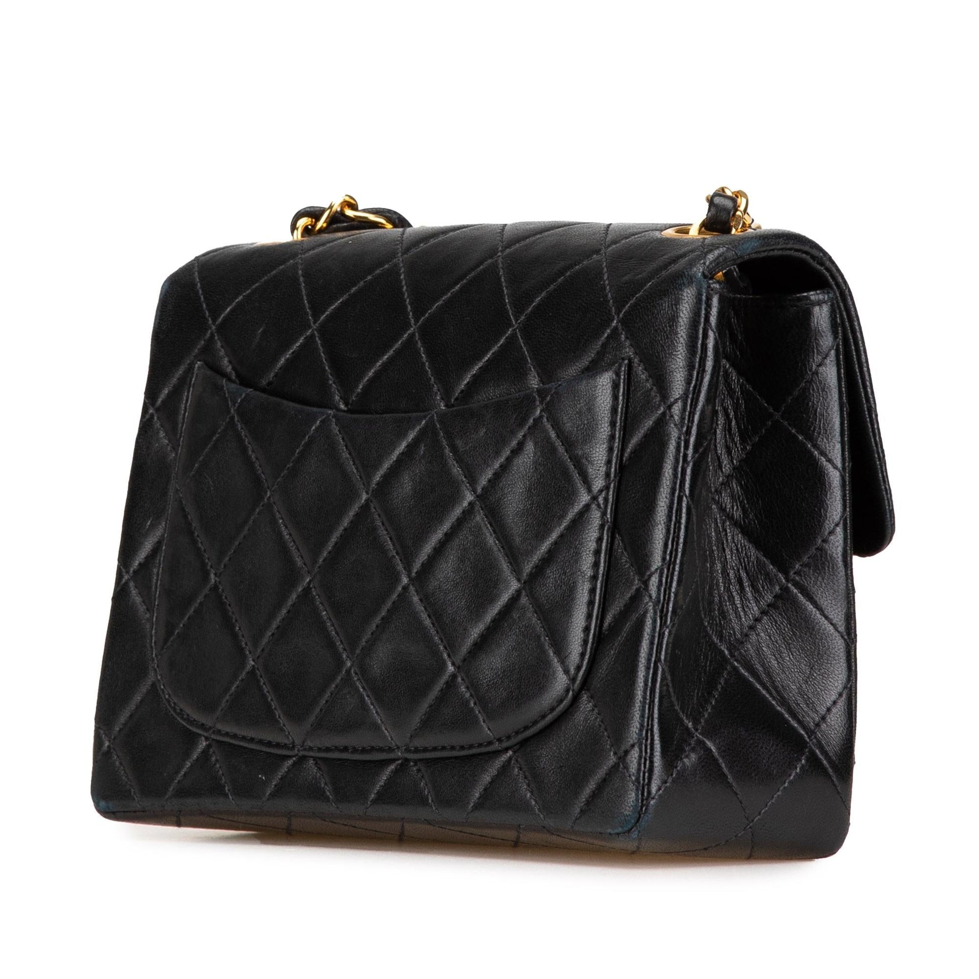 Chanel Square Classic Lambskin Crossbody Bag - Rovelle Bags