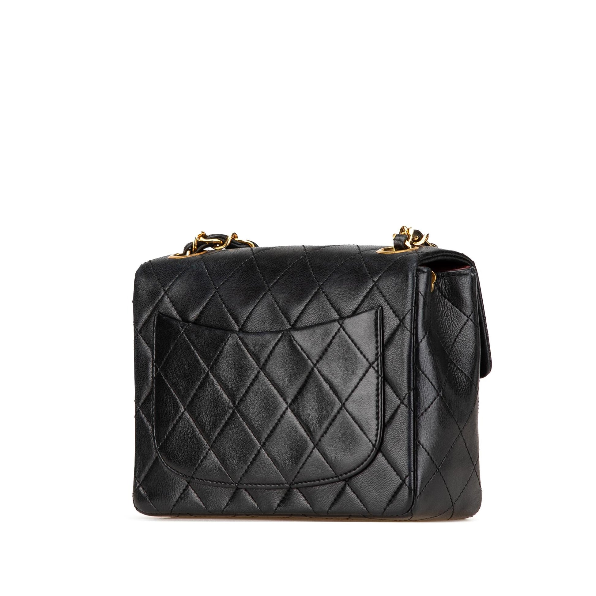 Chanel Square Classic Lambskin Crossbody Bag - Rovelle Bags