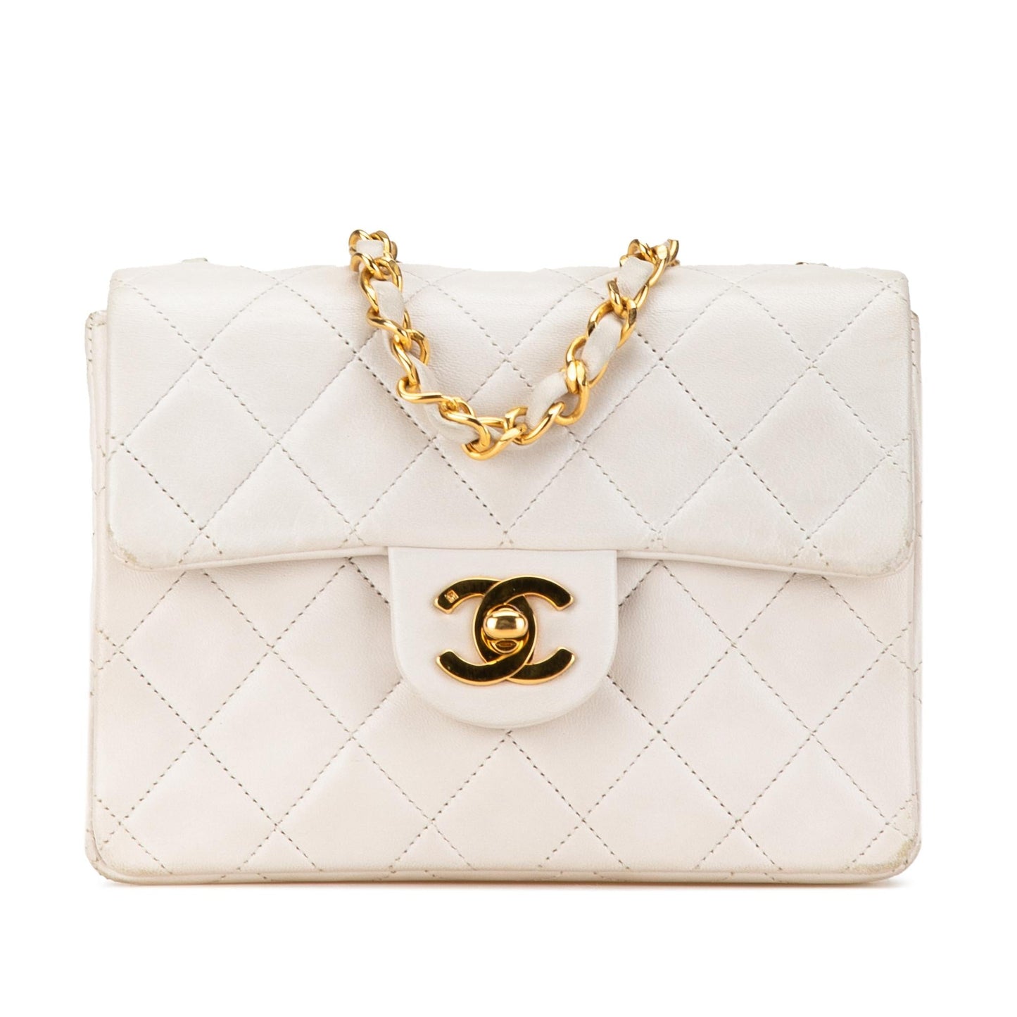 Chanel Square Classic Lambskin Crossbody Bag - Rovelle Bags