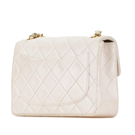 Chanel Square Classic Lambskin Crossbody Bag - Rovelle Bags