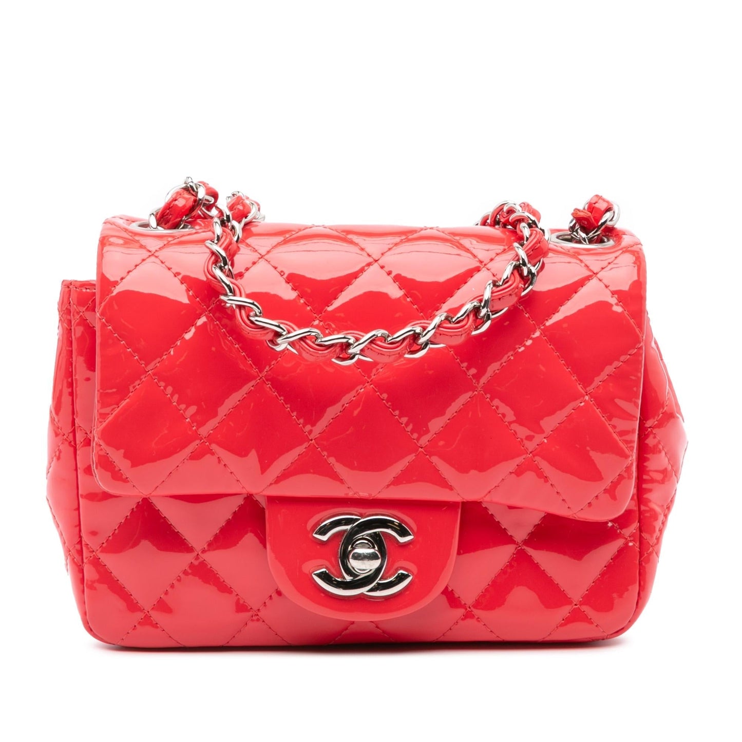 Chanel Square Classic Patent Crossbody Bag - Rovelle Bags