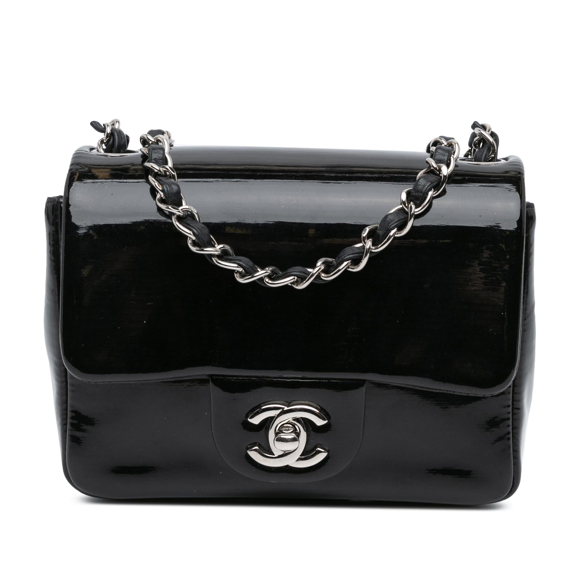 Chanel Square Patent Single Crossbody Bag - Rovelle Bags