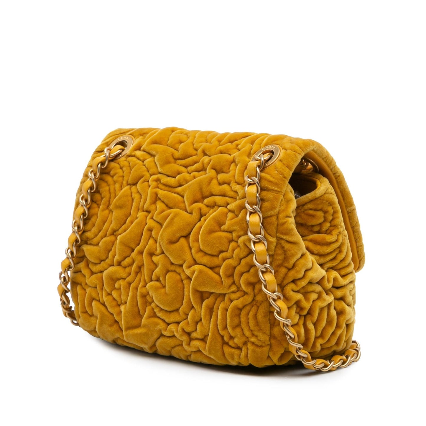 Chanel Square Velvet Camellia Crossbody Bag - Rovelle Bags