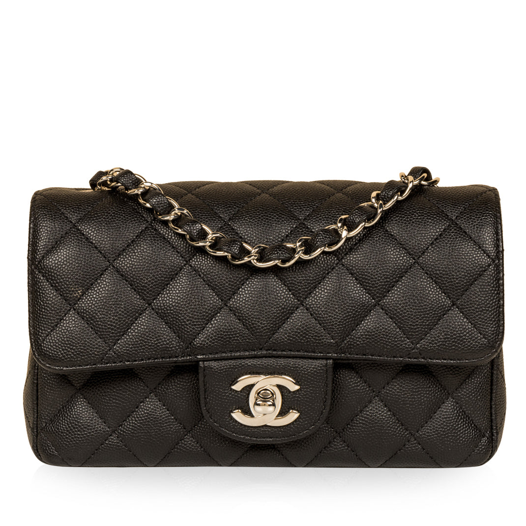 Chanel Classic Flap Caviar Black Shoulder Bag Style 104